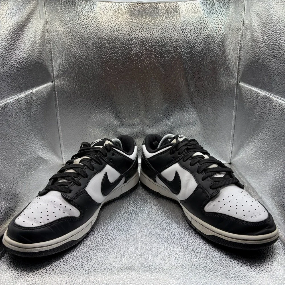 Size 9.5 Nike Dunk Low Retro Panda Black White Comfort Sneaker Shoes‎ DD1391-100